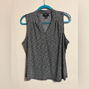 Liz Claiborne Black and White Striped Blouse